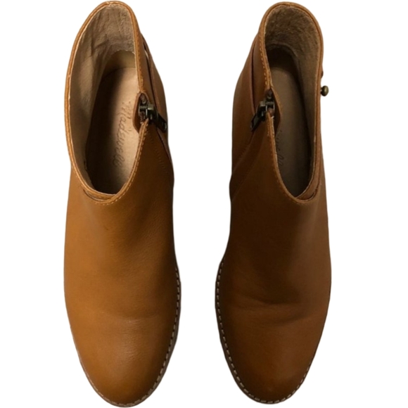 brown flat dress boots Thursday Boot Company Men's Brown Leather Captain Lace-Up Size 8 Wide main image 0